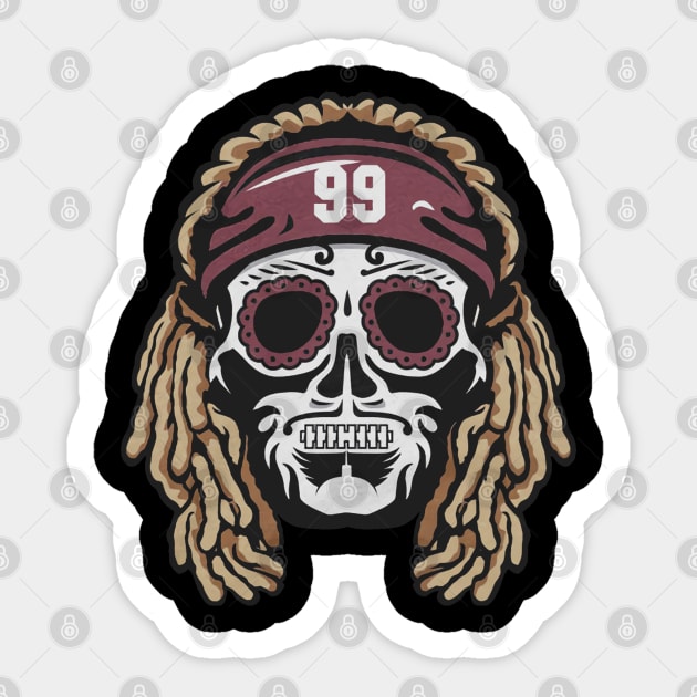 Chase Young Sugar Skull Sticker by Chunta_Design